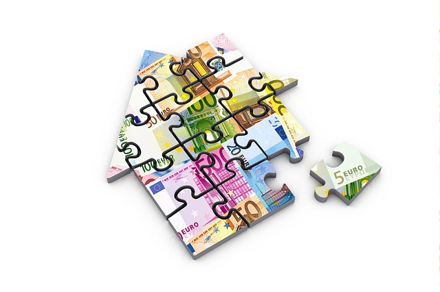 puzzle, peníze, domek